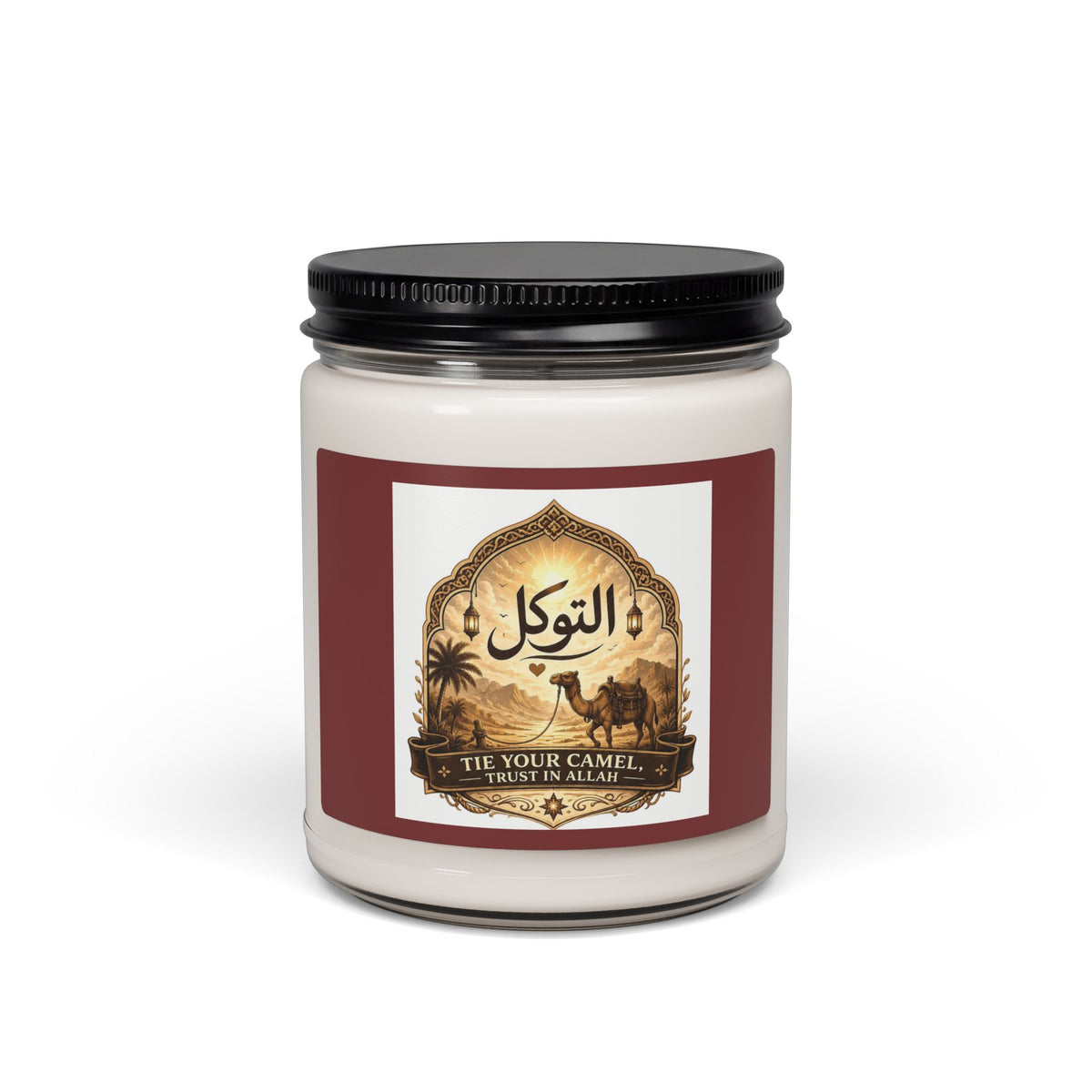 9oz Scented Soy Candle — Clean White Jar (Custom Label)