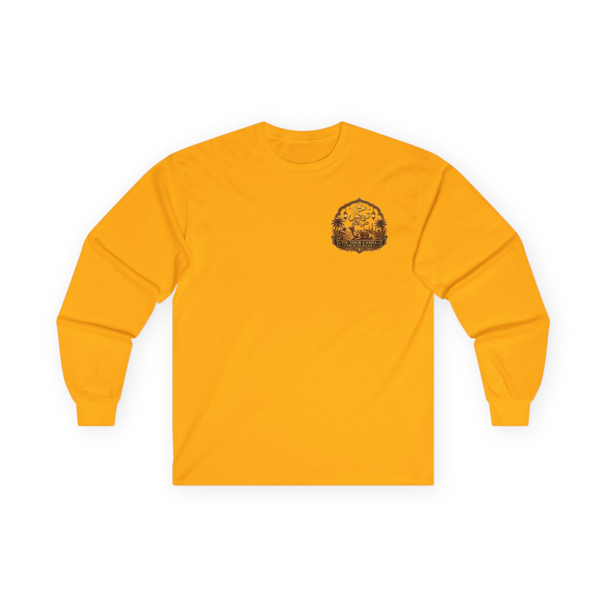 Long Sleeve Tee — 'Qader' Desert Rider Graphic Shirt