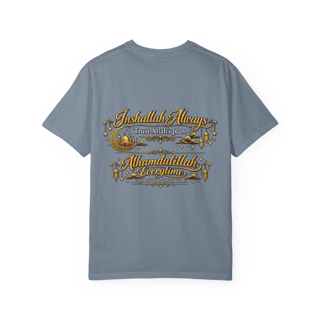 T-Shirt — 'Inshallah Always, Alhamdulillah Everyday' Islamic Faith Graphic Tee