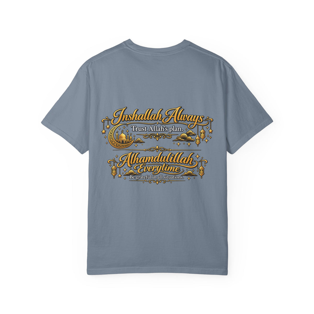 T-Shirt — 'Inshallah Always, Alhamdulillah Everyday' Islamic Faith Graphic Tee