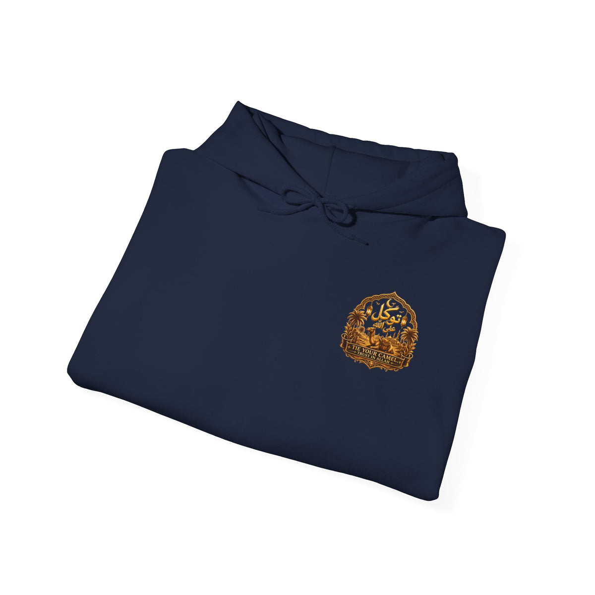 Cozy Minimalist Patch Hoodie — Small Chest Logo Sweatshirt