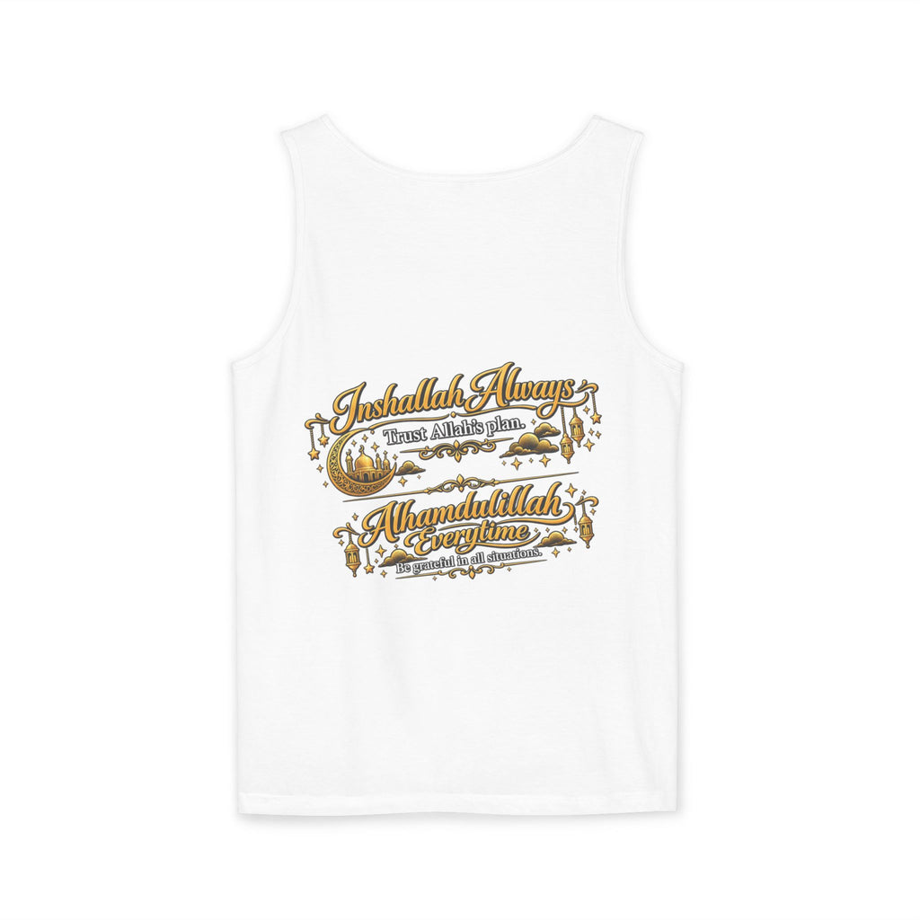 Trail Vibes Tank Top — “Grateful, Always” Rustic Outdoor Graphic Tank