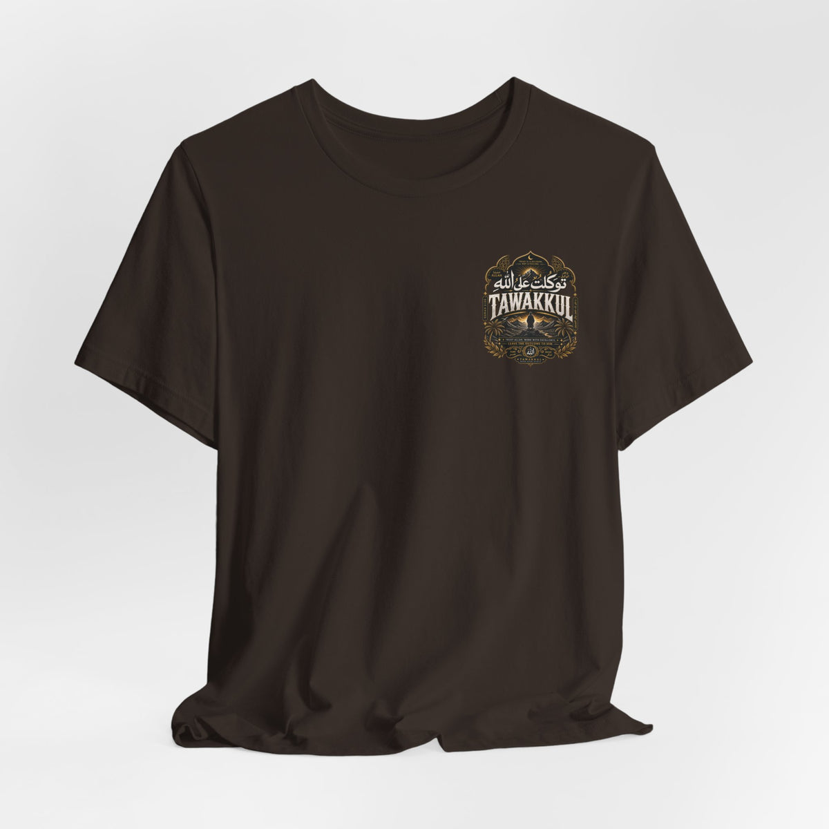 Adventure Patch Pocket Tee — Retro Mountain Badge Graphic