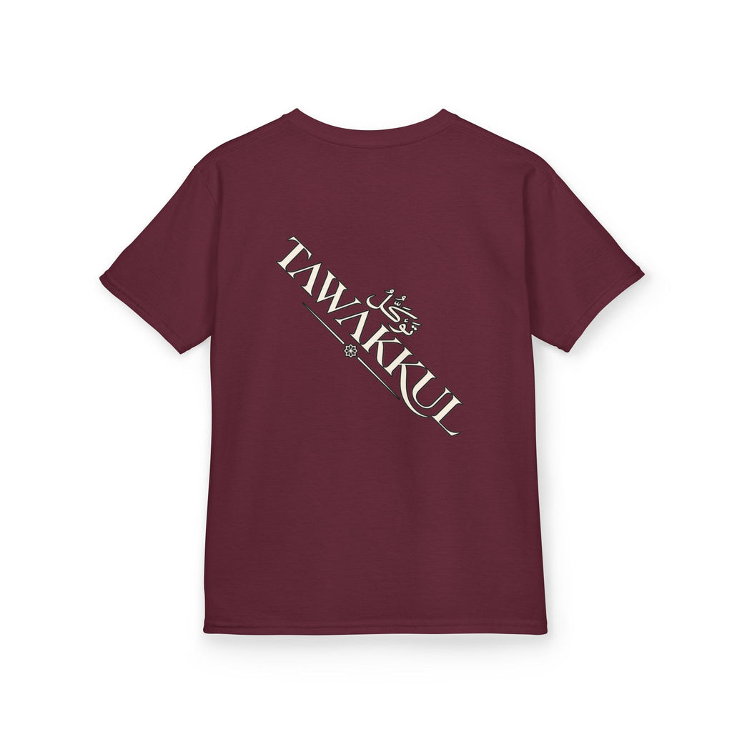 Kids T‑Shirt — 'Tavíkul' Back Logo with Mountain Patch | Outdoor Adventure Tee