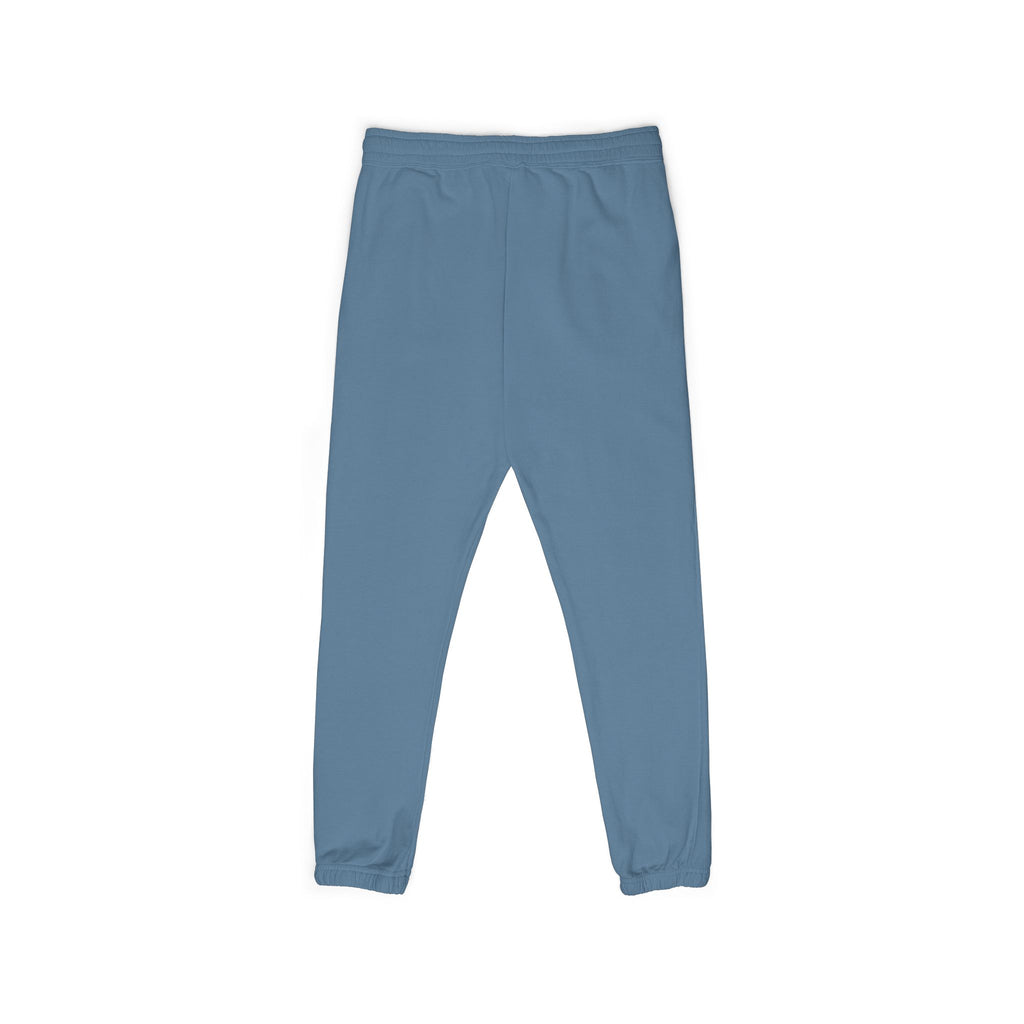 Fleece Sweatpants with 'Thankful' Side Script — Cozy Garment-Dyed Joggers