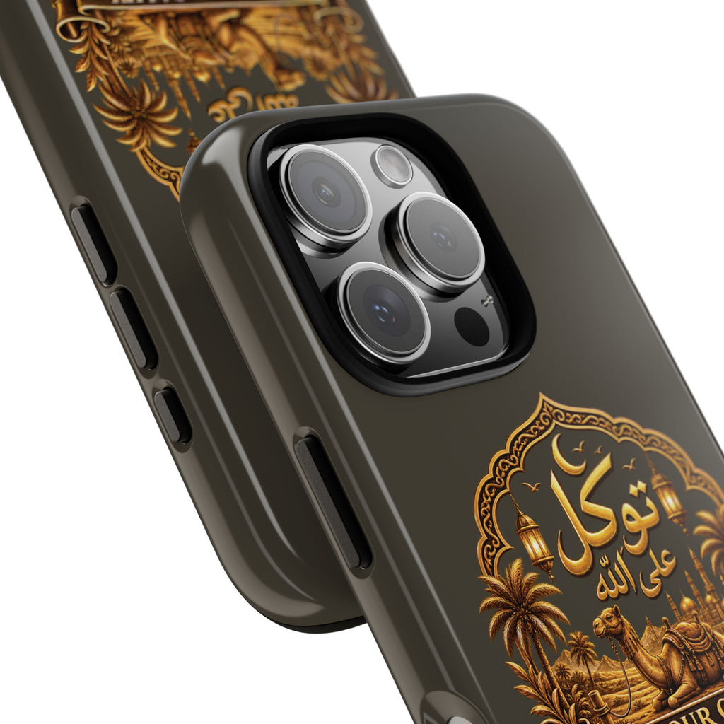 Islamic Camel Phone Case — "Tie Your Camel, Trust in Allah" Motivational Protective Case