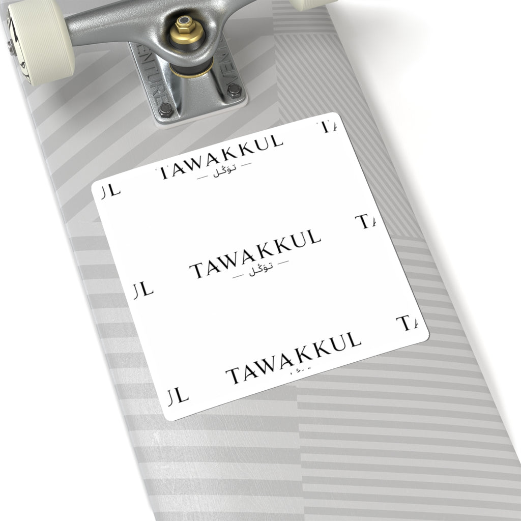 Tawakkul Kiss-Cut Sticker — Minimal Arabic Trust Design