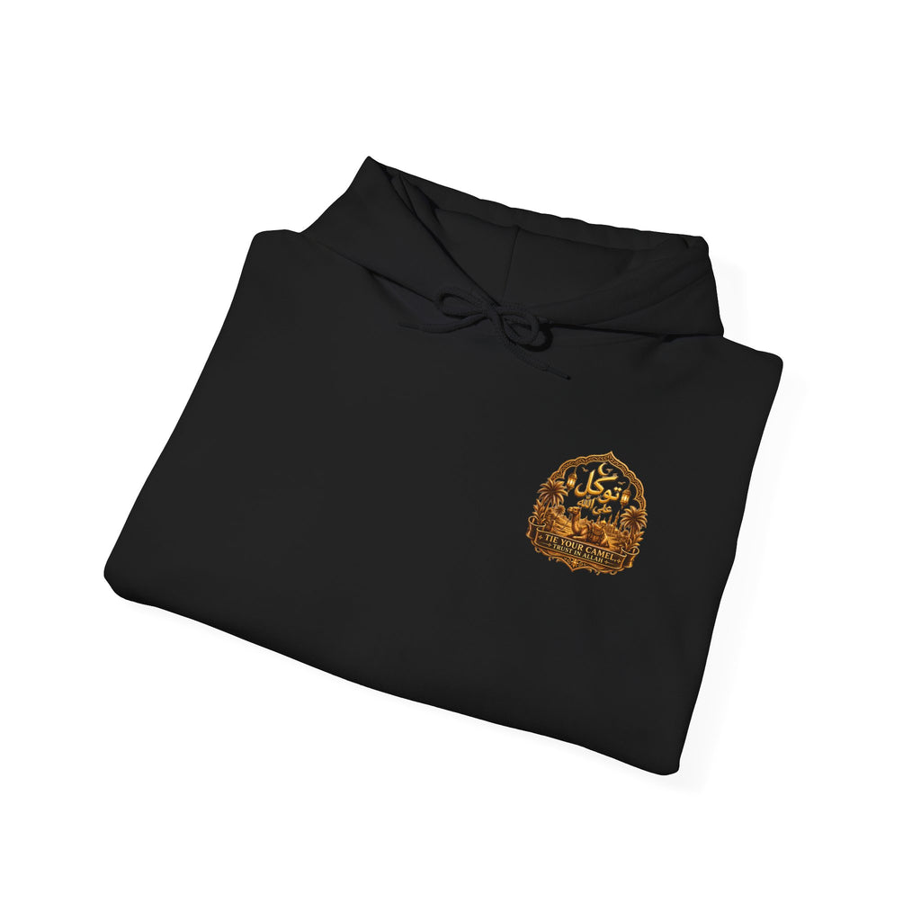 Cozy Minimalist Patch Hoodie — Small Chest Logo Sweatshirt