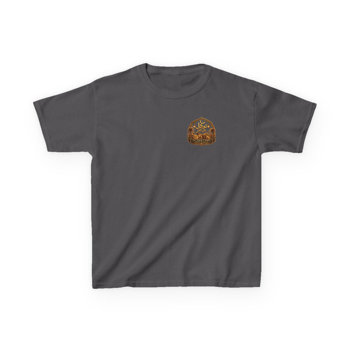 Kids T‑Shirt — 'Tavíkul' Back Logo with Mountain Patch | Outdoor Adventure Tee