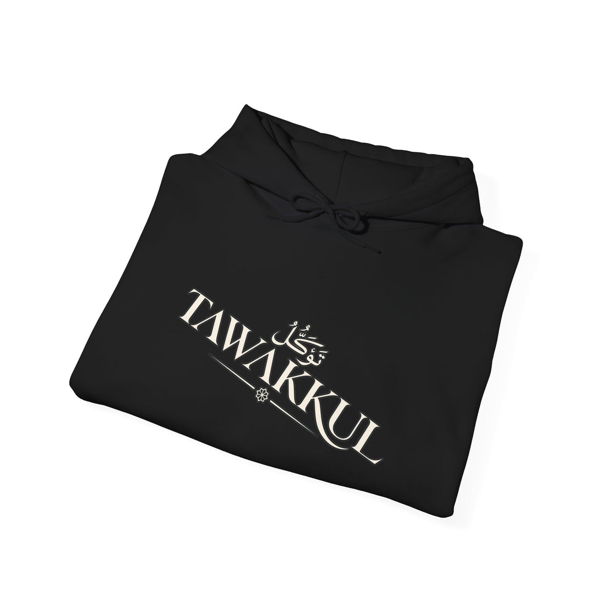 Tawakkul Hoodie — Arabic 'Tawakkul' Faith Graphic Hooded Sweatshirt