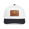 Leather Patch Baseball Cap — Vintage Palm Tree Crest