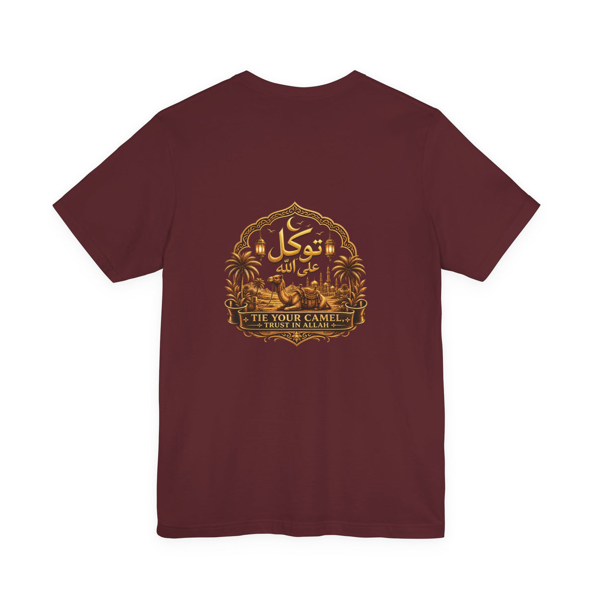 Tawakkul Script Tee — Minimal Islamic Faith T-Shirt