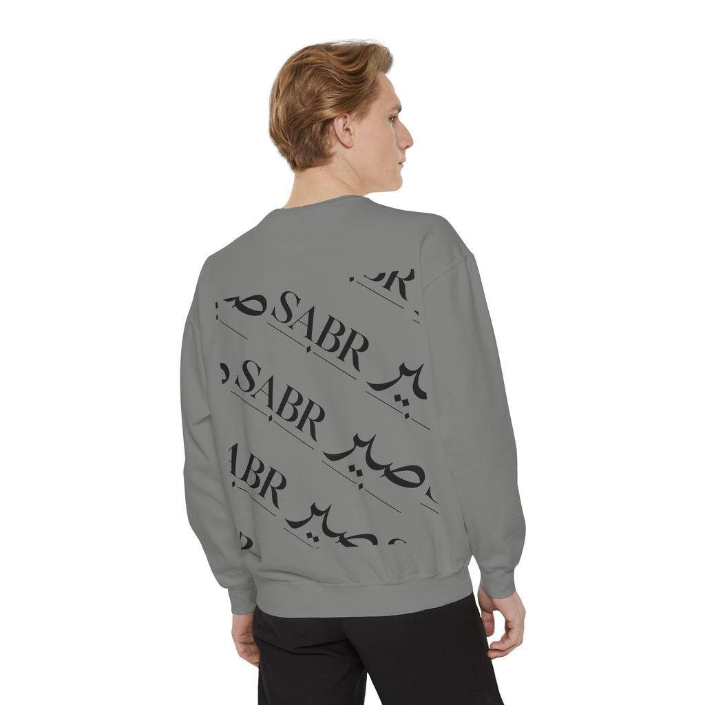 SABR Arabic Script Sweatshirt — Graphic Garment-Dyed Crewneck