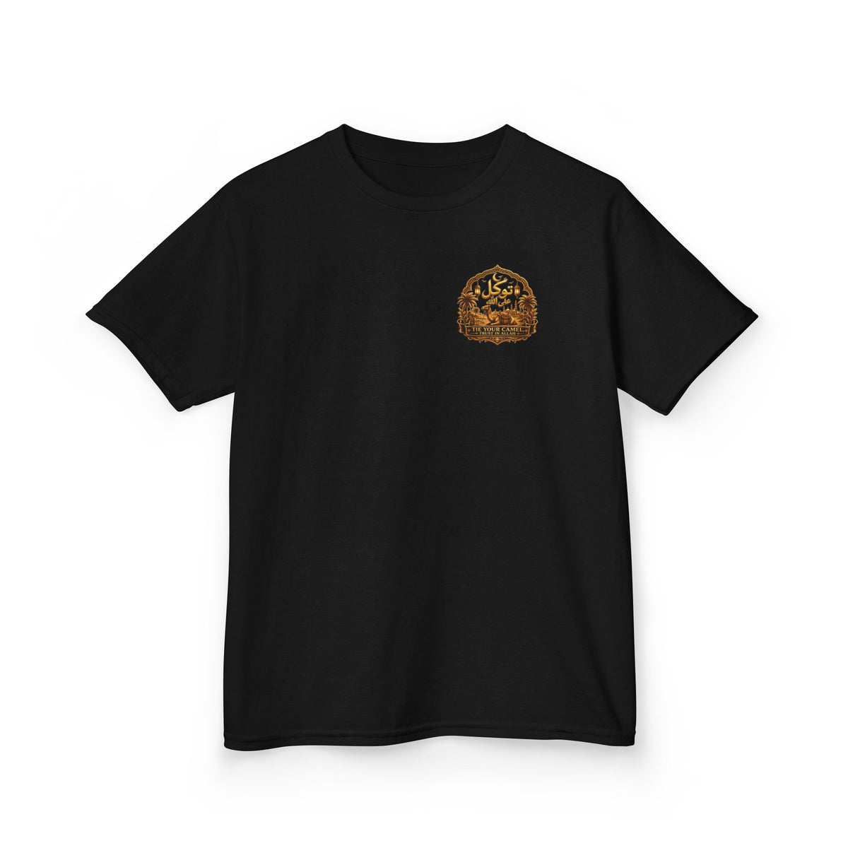 Kids T‑Shirt — 'Tavíkul' Back Logo with Mountain Patch | Outdoor Adventure Tee