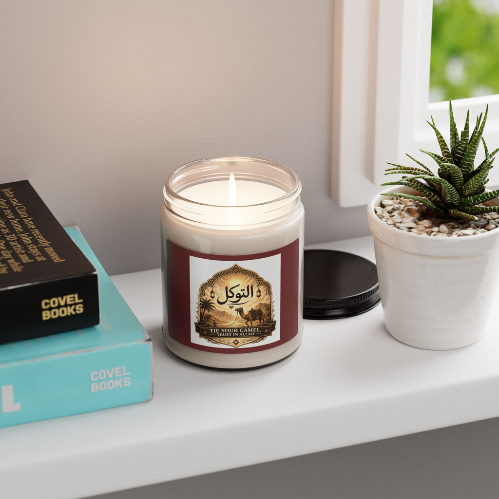 9oz Scented Soy Candle — Clean White Jar (Custom Label)