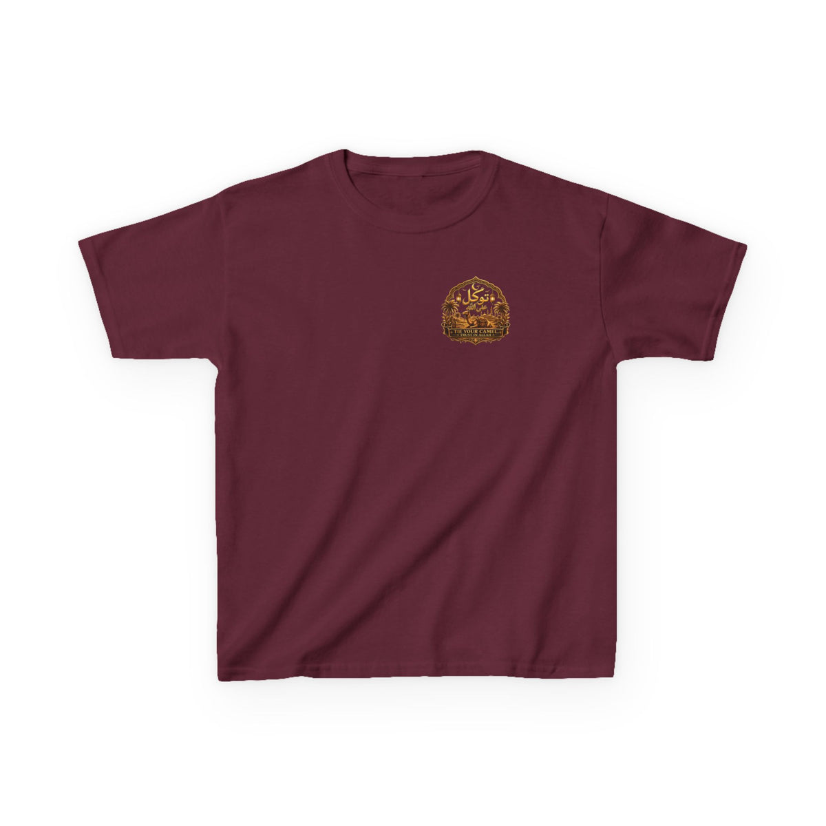 Kids T‑Shirt — 'Tavíkul' Back Logo with Mountain Patch | Outdoor Adventure Tee