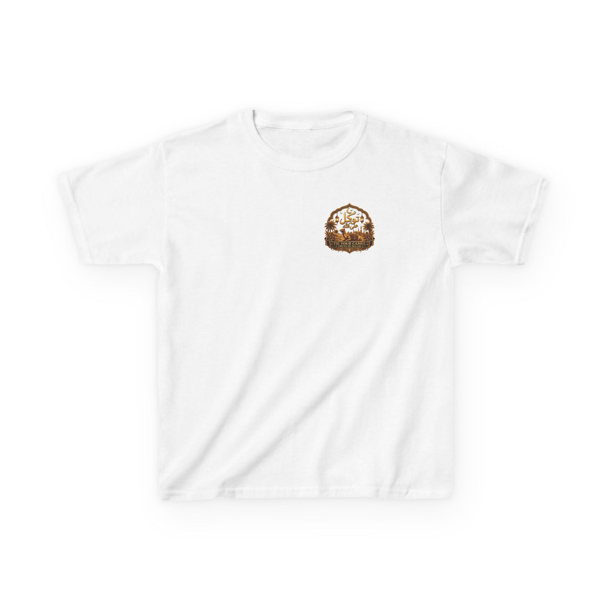 Kids T‑Shirt — 'Tavíkul' Back Logo with Mountain Patch | Outdoor Adventure Tee