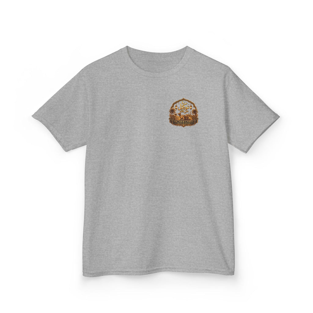 Kids T‑Shirt — 'Tavíkul' Back Logo with Mountain Patch | Outdoor Adventure Tee