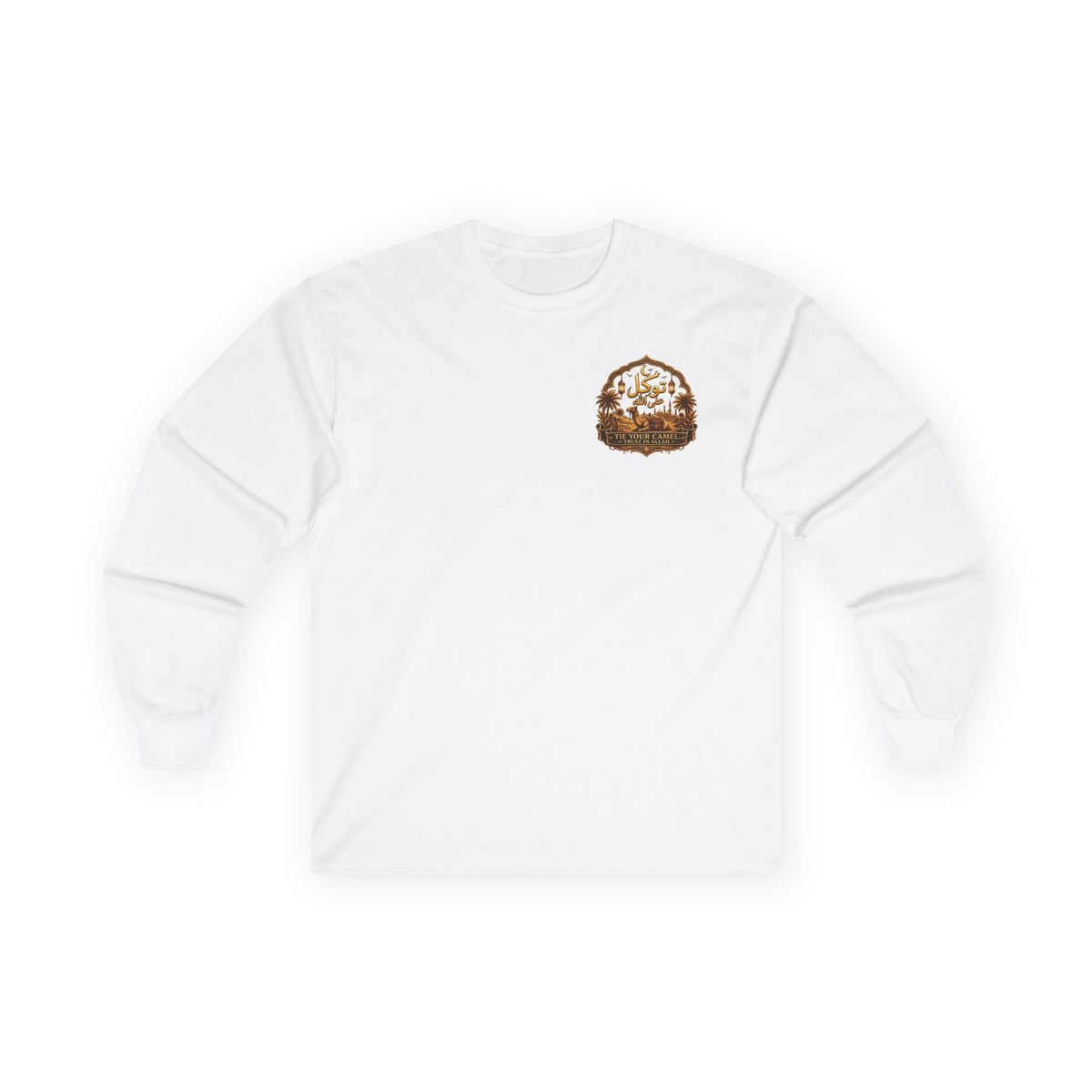Long Sleeve Tee — 'Qader' Desert Rider Graphic Shirt