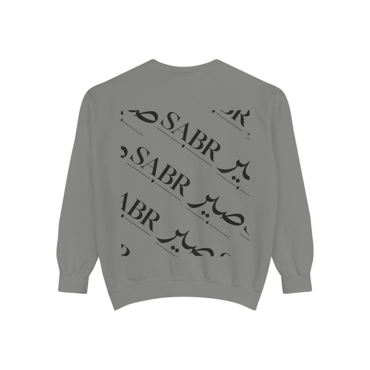 SABR Arabic Script Sweatshirt — Graphic Garment-Dyed Crewneck