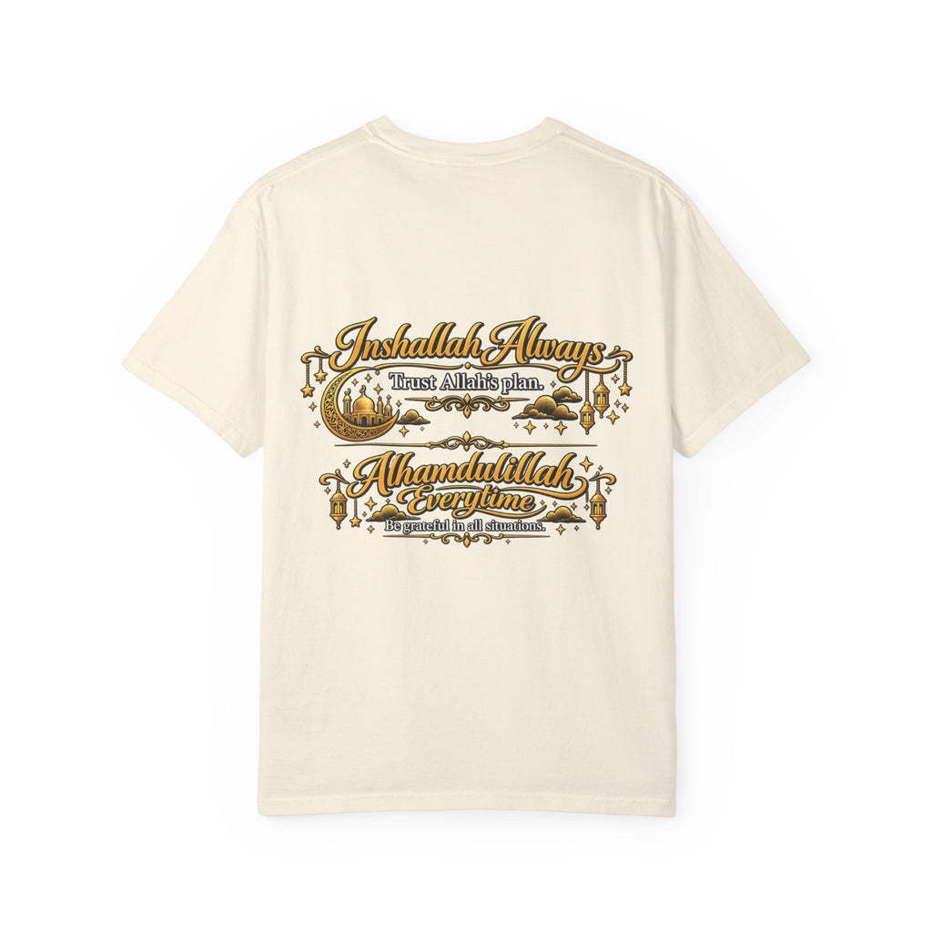 T-Shirt — 'Inshallah Always, Alhamdulillah Everyday' Islamic Faith Graphic Tee