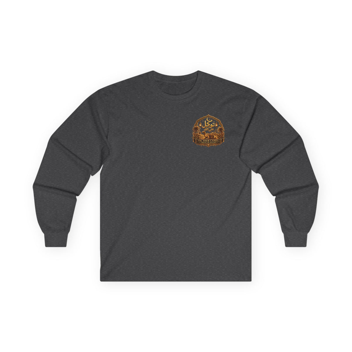 Long Sleeve Tee — 'Qader' Desert Rider Graphic Shirt