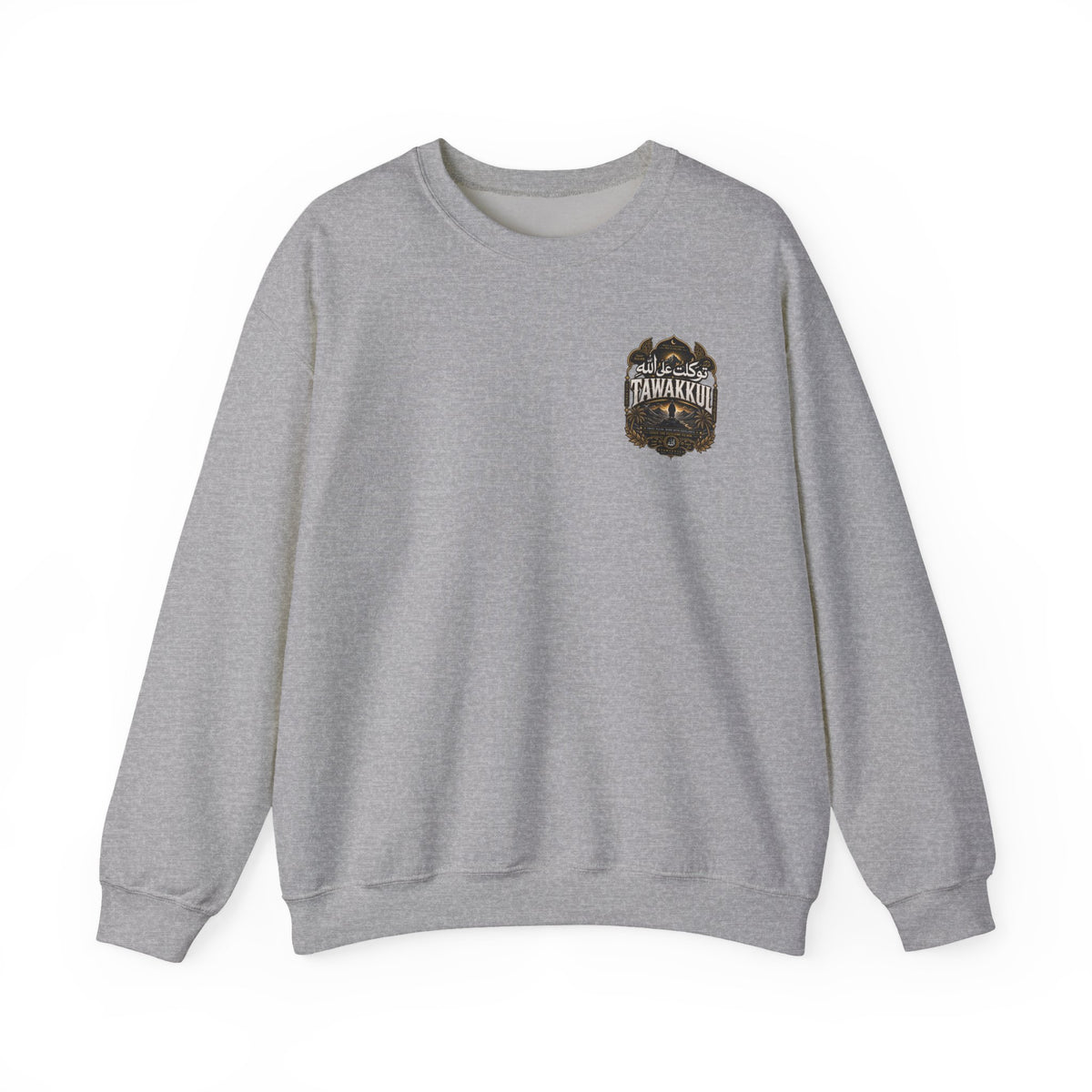Bear Paw Crewneck Sweatshirt — Vintage 'Awakening' Forest Graphic