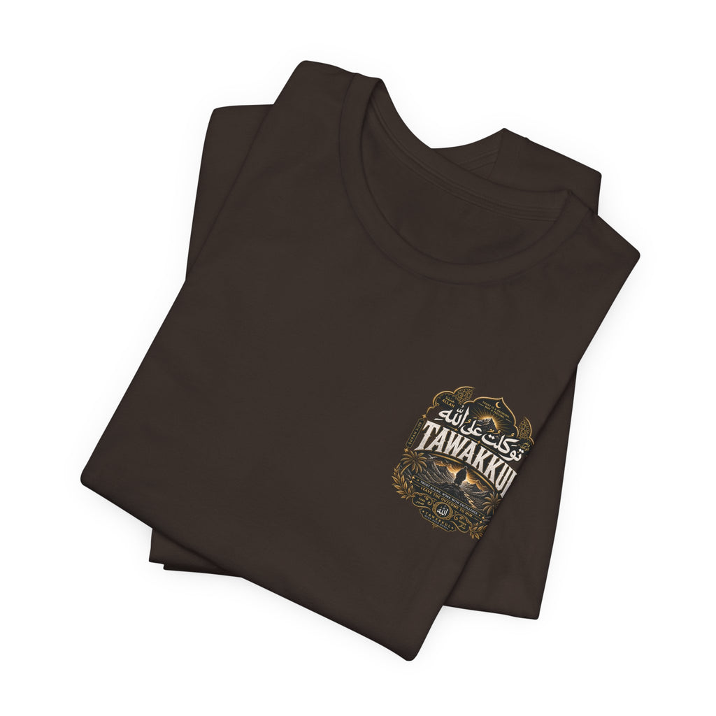Adventure Patch Pocket Tee — Retro Mountain Badge Graphic