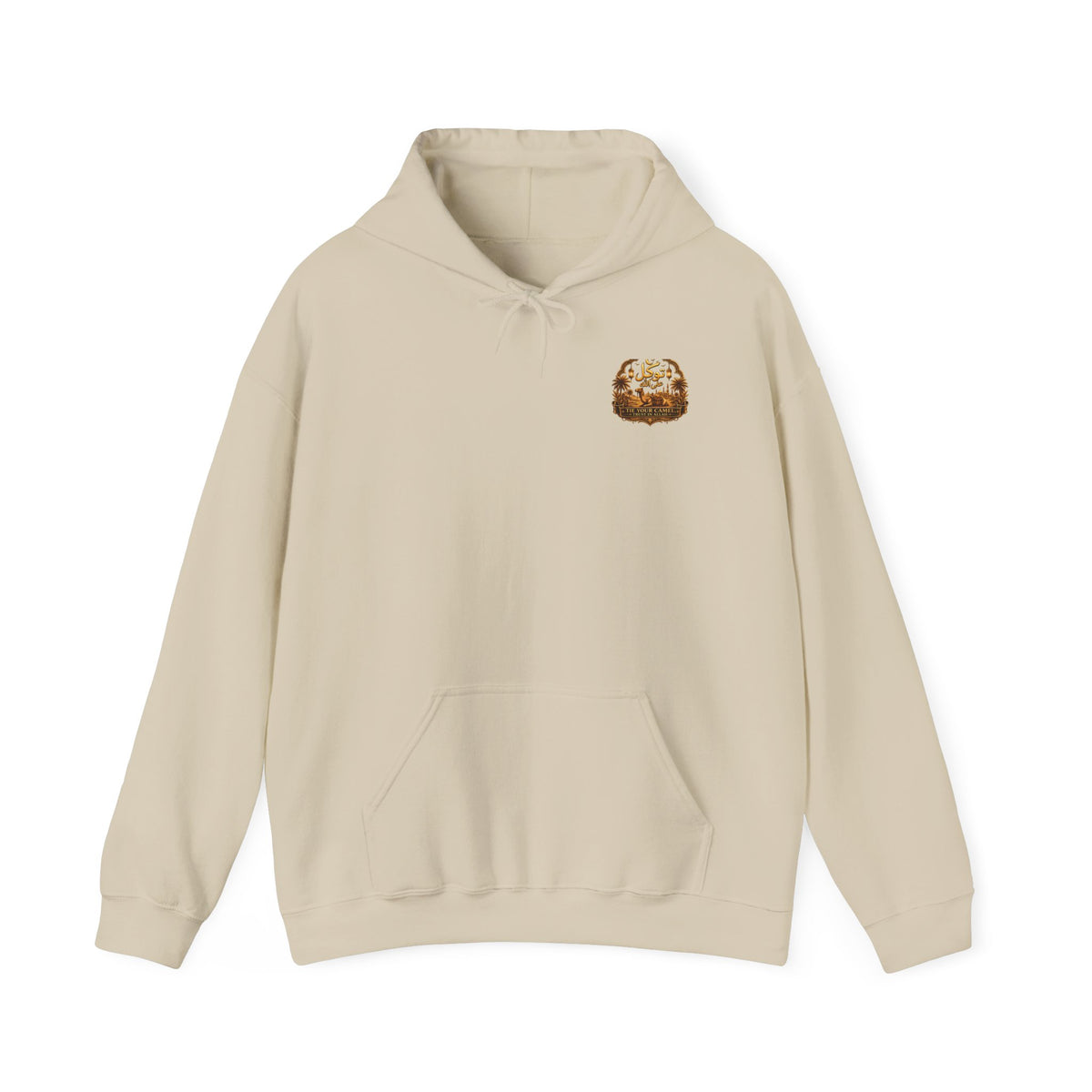 Hoodie — Cozy Toasted Marshmallow Patch Chest Sweatshirt