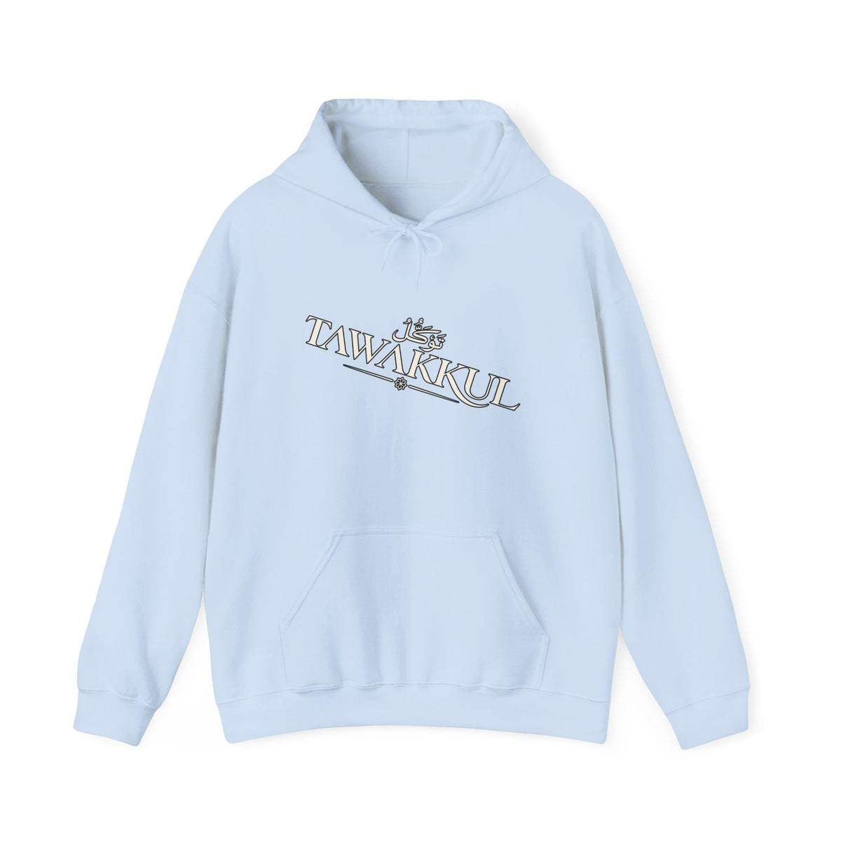 Tawakkul Hoodie — Arabic 'Tawakkul' Faith Graphic Hooded Sweatshirt