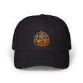 Embroidered Golden Crest Dad Cap — Classic White Baseball Hat