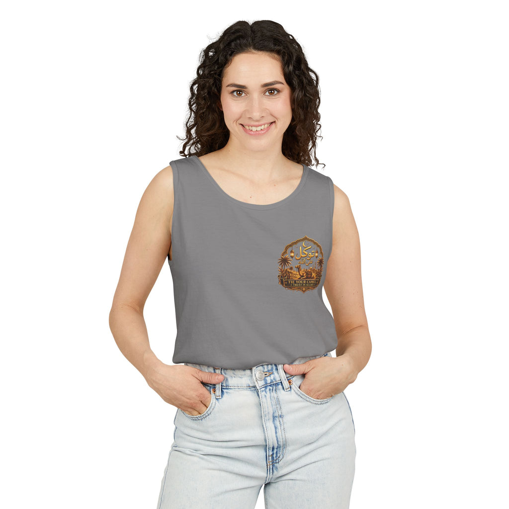 Trail Vibes Tank Top — “Grateful, Always” Rustic Outdoor Graphic Tank