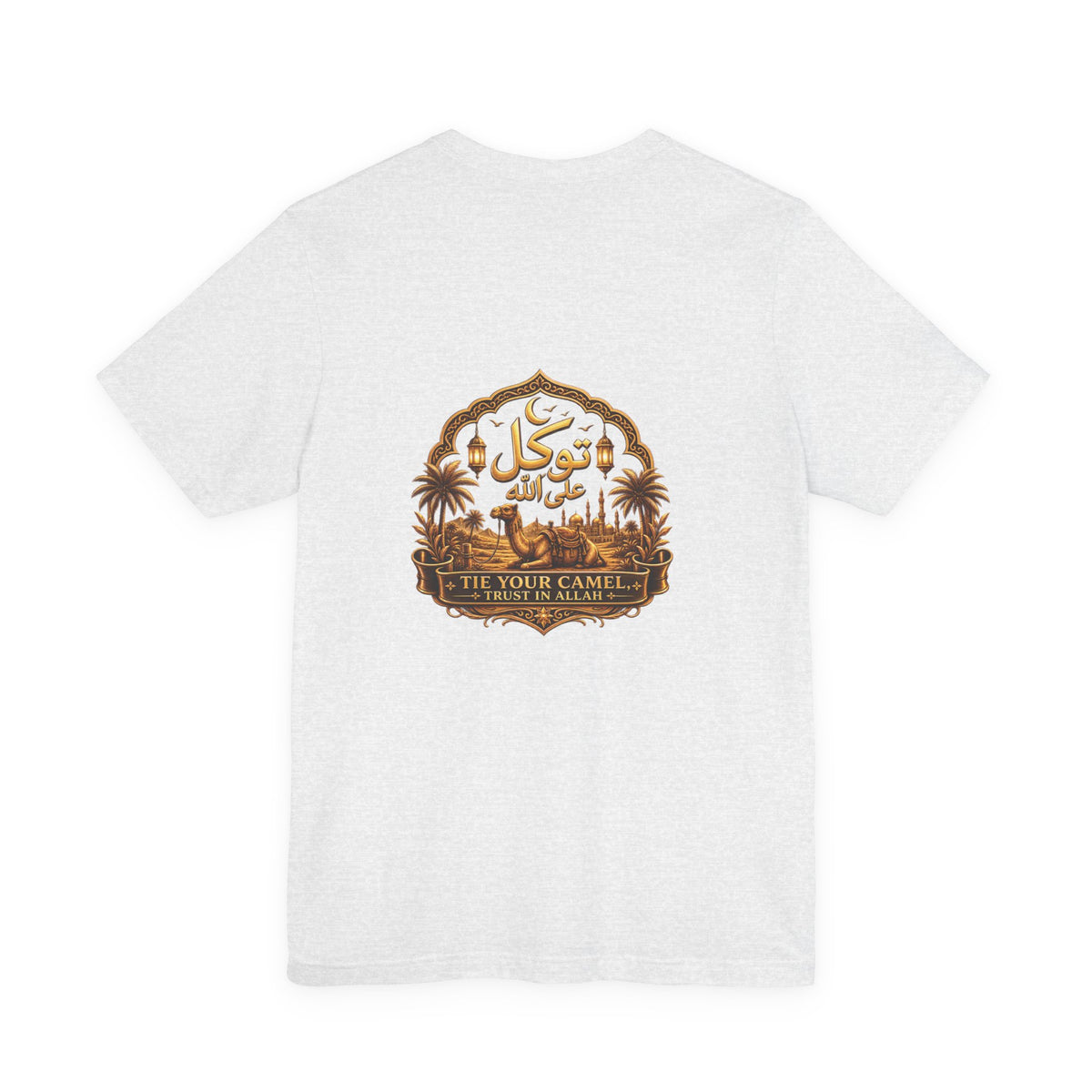 Tawakkul Script Tee — Minimal Islamic Faith T-Shirt