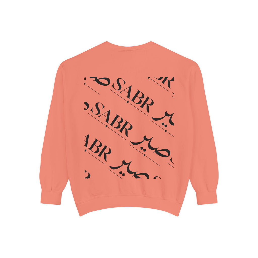 SABR Arabic Script Sweatshirt — Graphic Garment-Dyed Crewneck