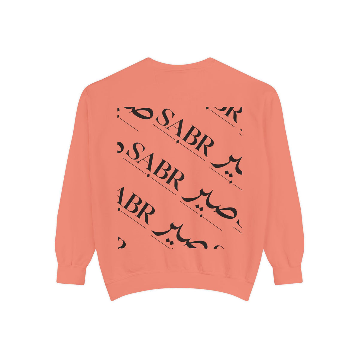 SABR Arabic Script Sweatshirt — Graphic Garment-Dyed Crewneck